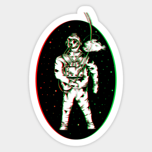 Vintage diving suit Sticker